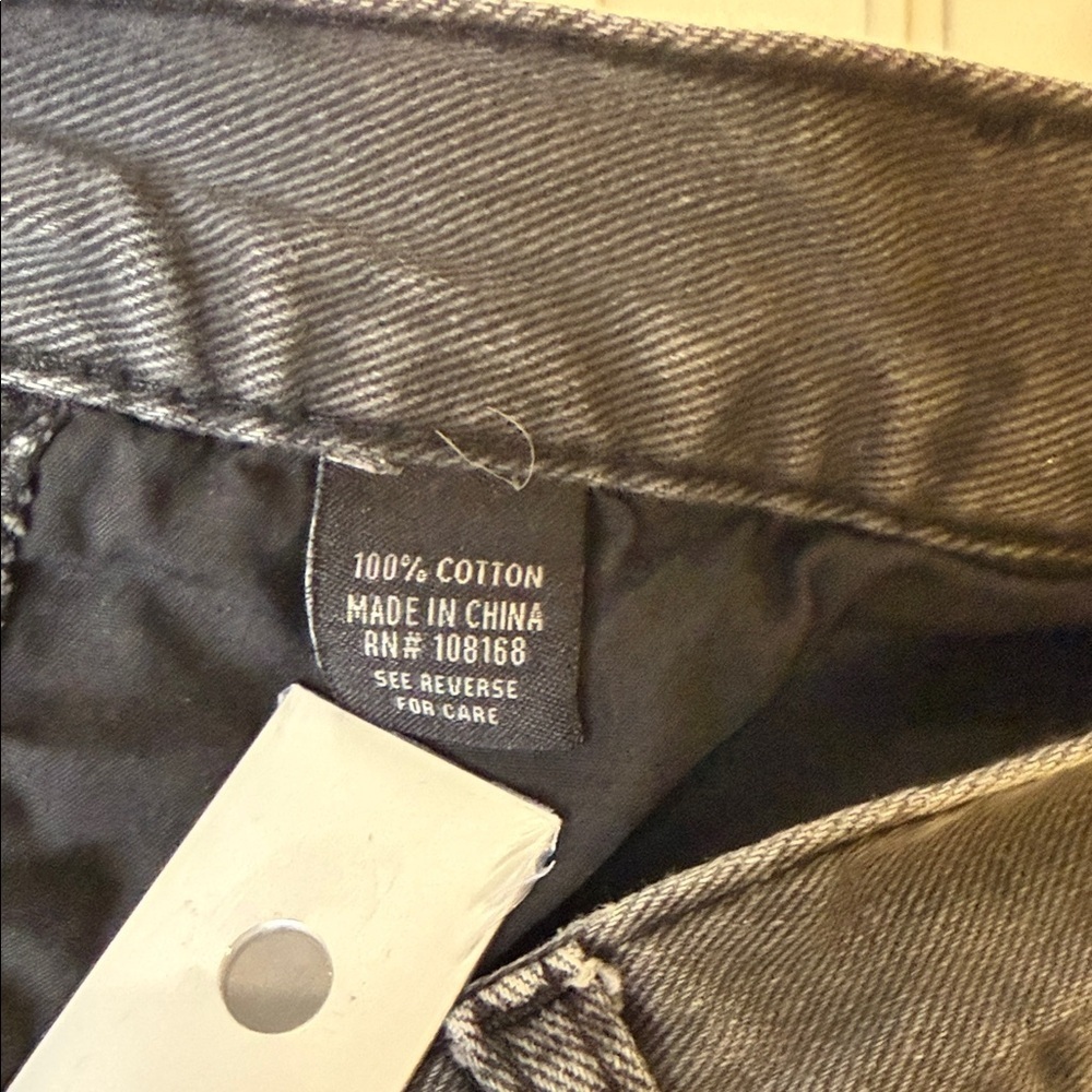 RSQ Utility Jeans Gray Carpenter Style Size 28x32 Streetwear Double Knee Unisex - Picture 12 of 13